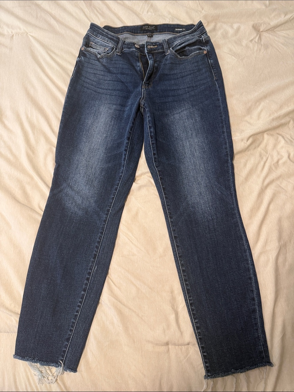 Judy Blue Dark Blue Boyfriend Jeans